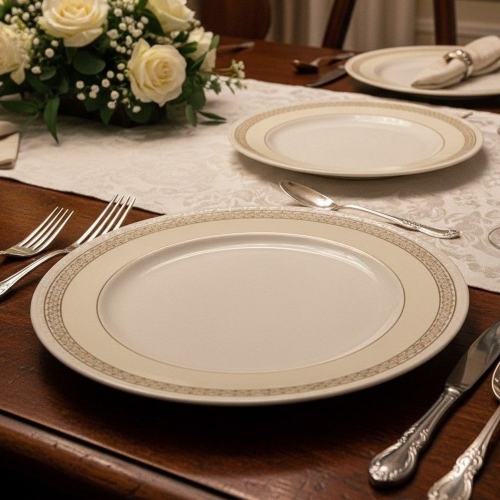 Homer Laughlin Georgian Eggshell G3332 Dinner Plates Set of 2